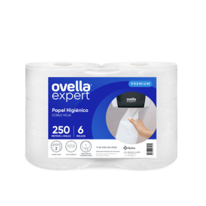 PAPEL HIGIENICO OVELLA DH 6 ROLLOS DE 250 MTS