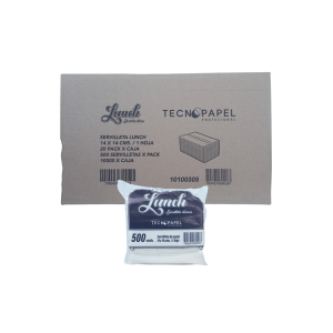 SERVILLETA LUNCH TECNOPAPEL HS CAJA 20 PACK 500 UDS DE 14X14