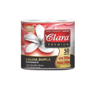 PAPEL HIGIENICO CLARA 12 PAQ.X4 ROLLOS 50MTS