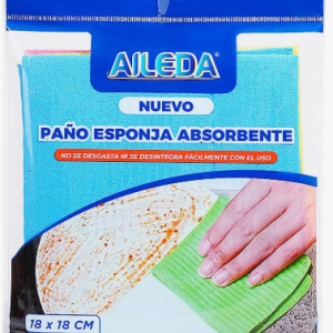 PAÑO ESPONJA 18X18 CM PACK 5 UDS AILEDA