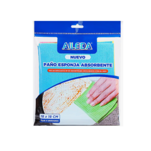 PAÑO ESPONJA 18X18 CM PACK 5 UDS AILEDA