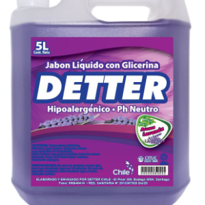 JABÓN LÍQUIDO LAVANDA DETTER 5 LITROS